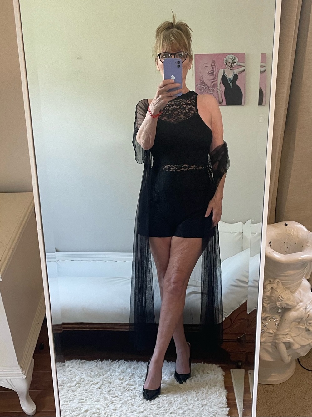 BLACK SHEER MESH SHORT SLEEVE DUSTER OPEN FIT COVER UP